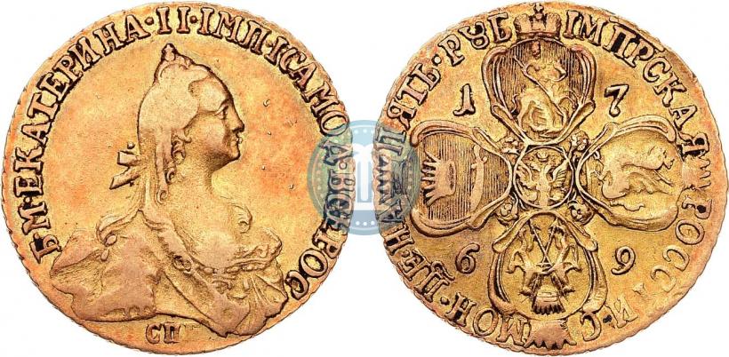 Picture 5 roubles 1769 year СПБ 