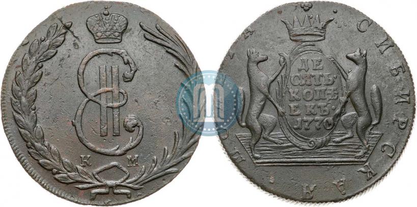 Picture 10 kopecks 1770 year КМ 