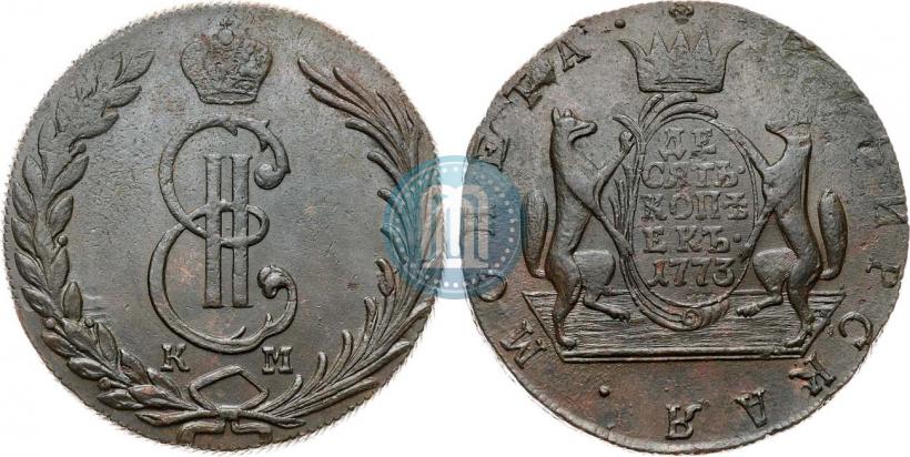 Picture 10 kopecks 1773 year КМ 