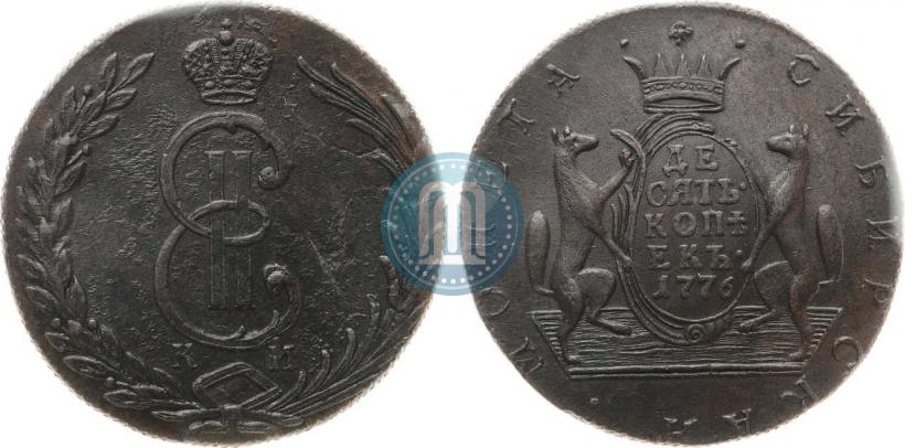 Picture 10 kopecks 1776 year КМ 