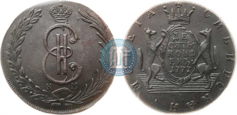 Picture 10 kopecks 1777 year КМ 
