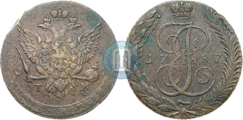 Фото 5 копеек 1787 года ТМ 