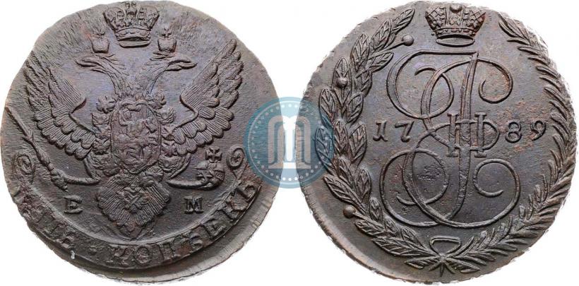 Фото 5 копеек 1789 года ЕМ 