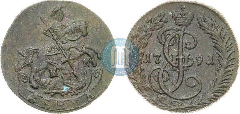 Фото Денга 1791 года КМ 