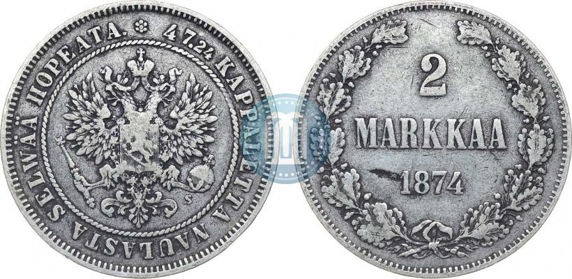 Фото 2 марки 1874 года S 