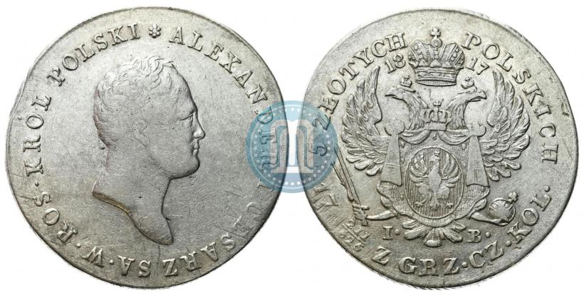 Picture 5 złotych 1817 year IB 