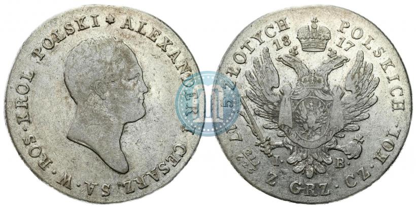 Picture 5 złotych 1817 year IB 