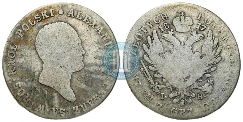 Picture 5 złotych 1817 year IB 