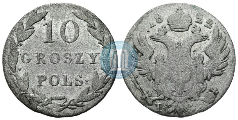 Picture 10 groszy 1822 year IB 