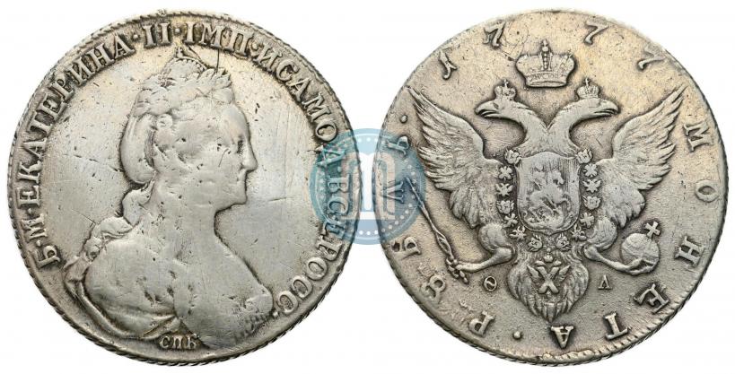 Picture 1 rouble 1777 year СПБ-ФЛ 