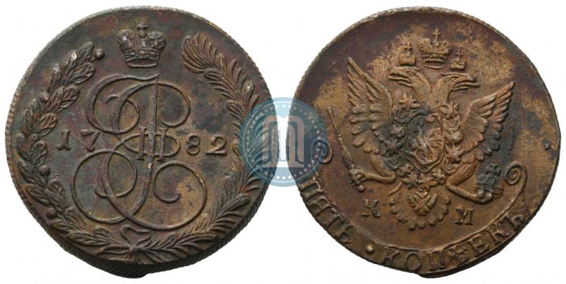Picture 5 kopecks 1782 year КМ 
