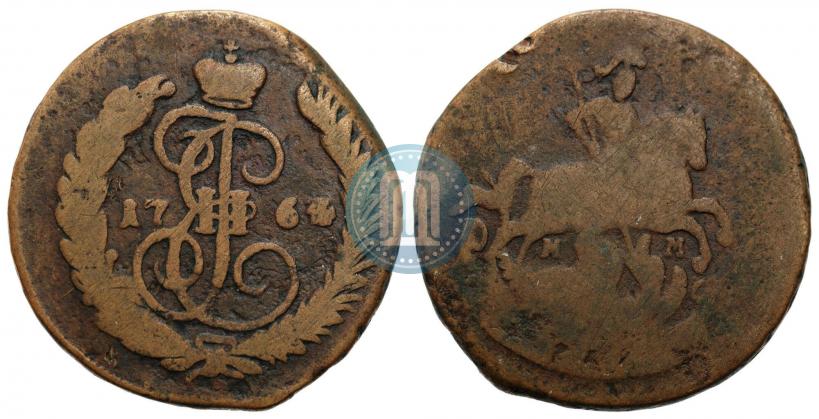 Picture 1 kopeck 1764 year ММ 