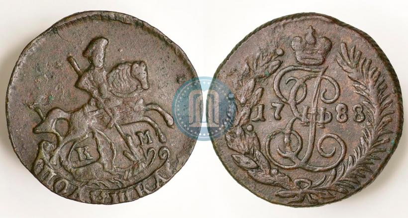 Фото Полушка 1788 года КМ 