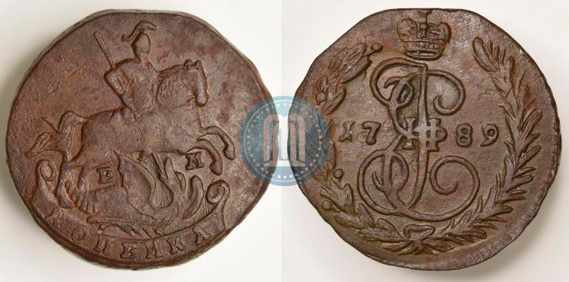 Фото 1 копейка 1789 года ЕМ 