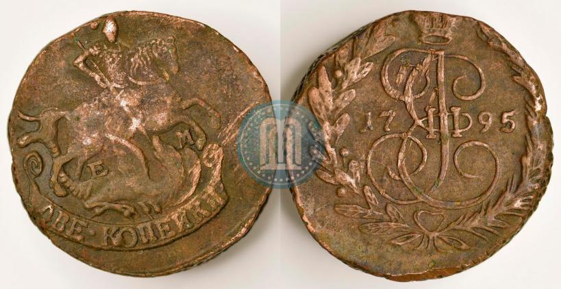 Picture 2 kopecks 1795 year ЕМ 