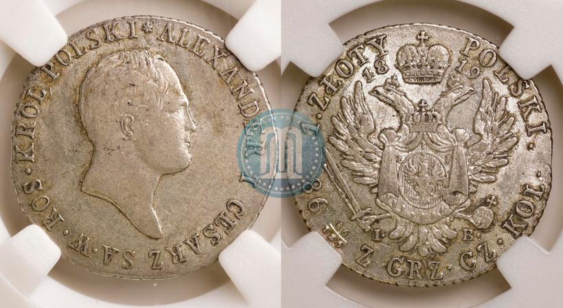 Picture 1 złoty 1819 year IB 