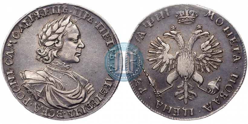 Фото 1 рубль 1718 года OK-L 