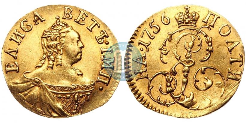 Фото Гривенник 1754 года IП 