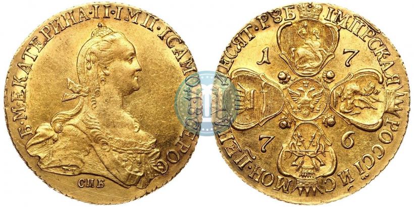 Фото 10 рублей 1776 года СПБ 