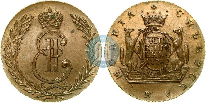 Фото 5 копеек 1776 года КМ 