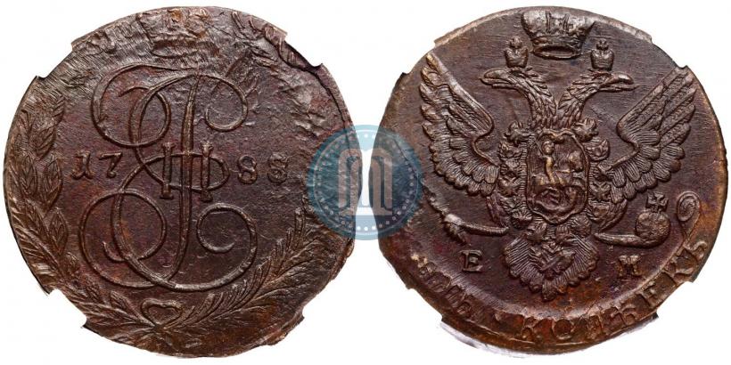 Фото 5 копеек 1788 года ЕМ 