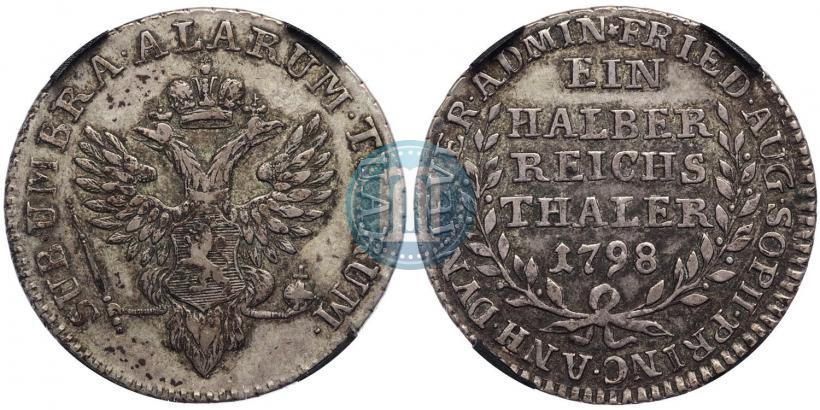 Фото Ein halber reichsthaler 1798 года  "Княжество Йевер"