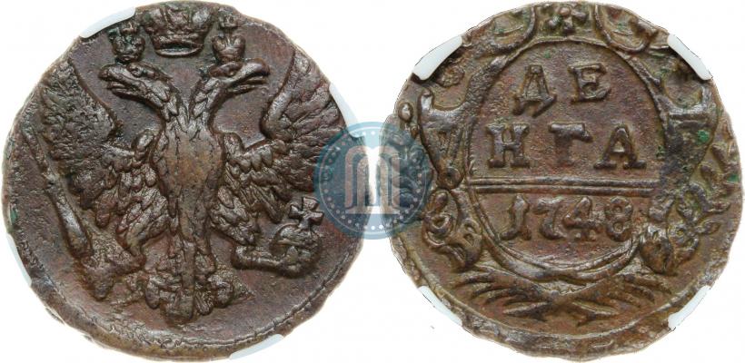 Фото Денга 1748 года  