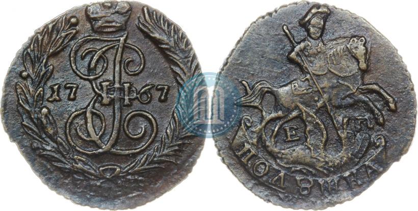 Фото Полушка 1767 года ЕМ 