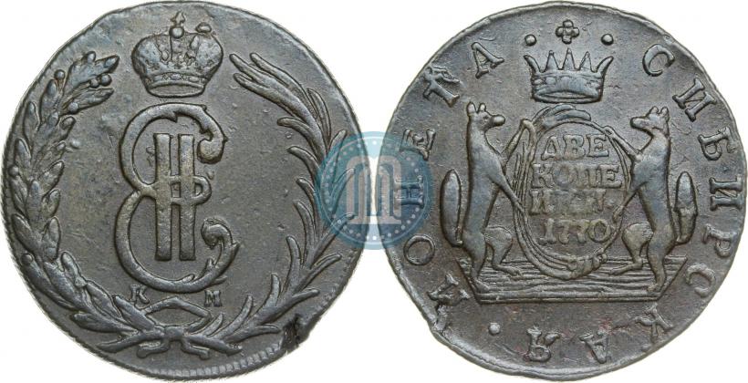 Picture 2 kopecks 1770 year КМ 