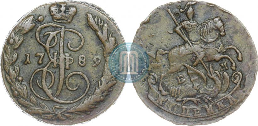 Фото 1 копейка 1789 года ЕМ 