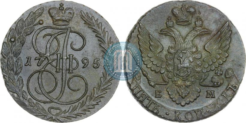 Фото 5 копеек 1795 года ЕМ 