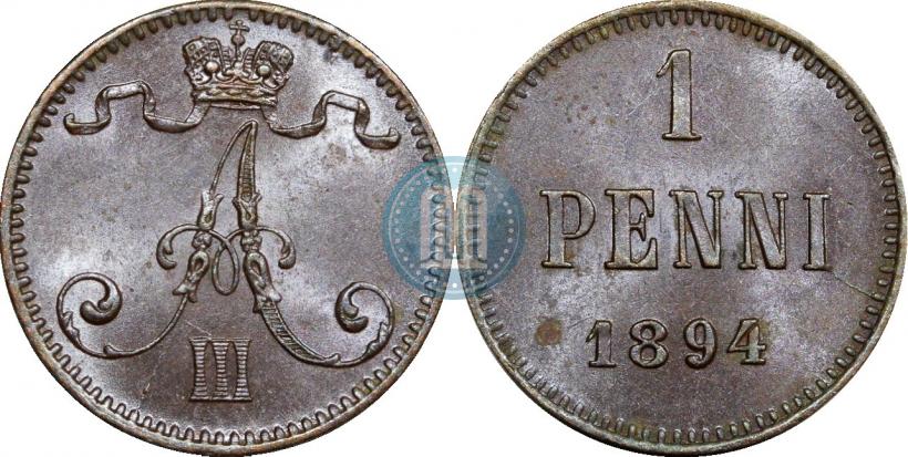 Фото 1 пенни 1894 года  