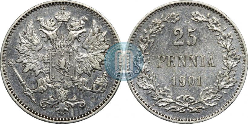 Фото 25 пенни 1901 года L 