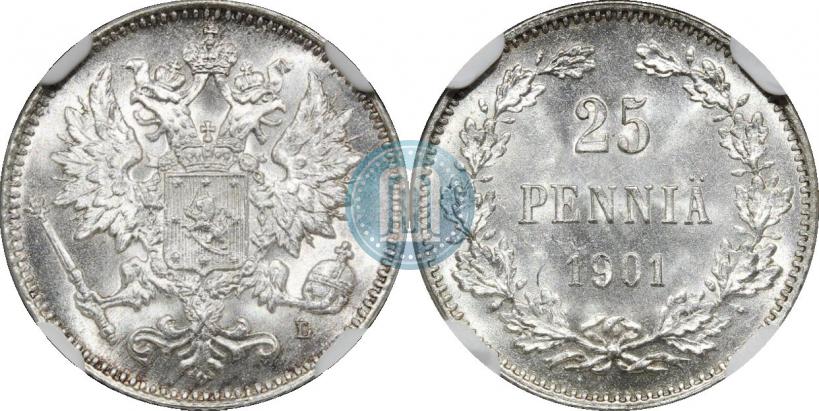 Фото 25 пенни 1901 года L 