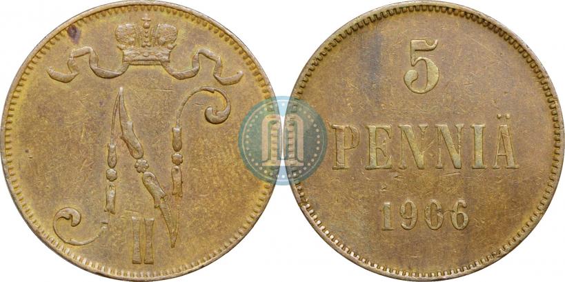 Фото 5 пенни 1906 года  