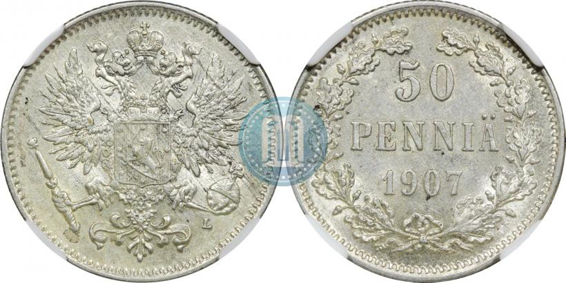 Фото 50 пенни 1916 года S 