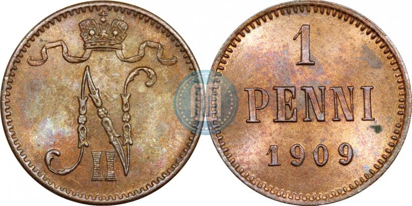 Фото 1 пенни 1909 года  