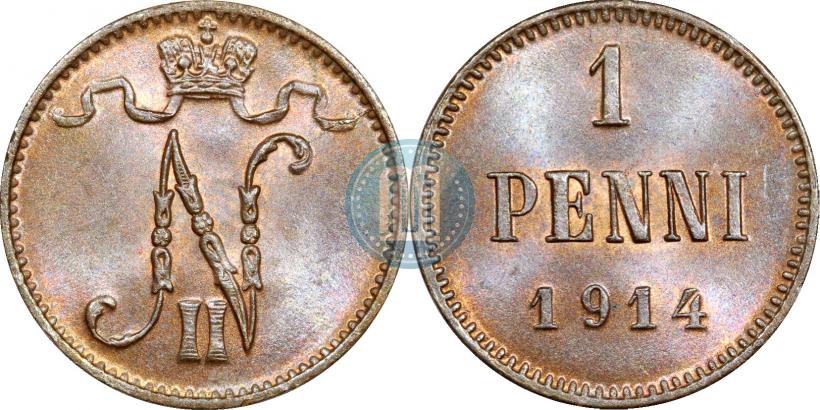 Фото 1 пенни 1914 года  
