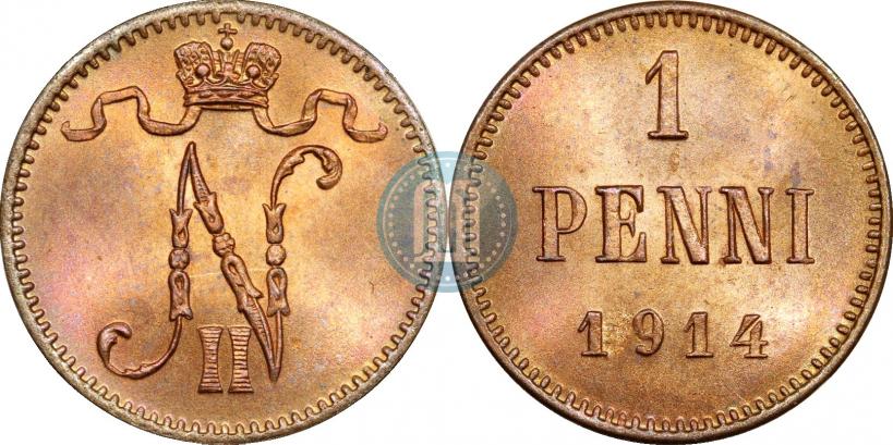 Фото 1 пенни 1914 года  