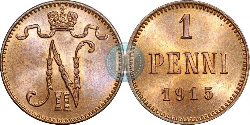 Фото 1 пенни 1915 года  