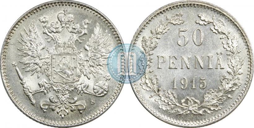 Фото 50 пенни 1915 года S 
