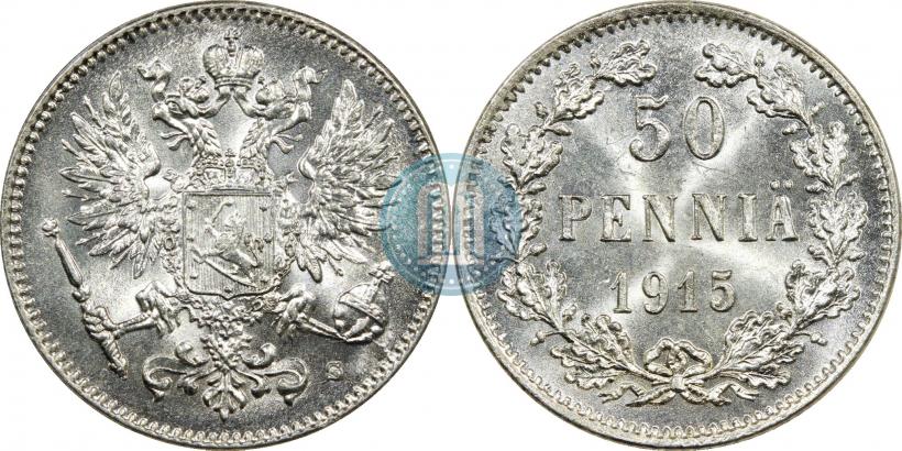 Фото 50 пенни 1915 года S 