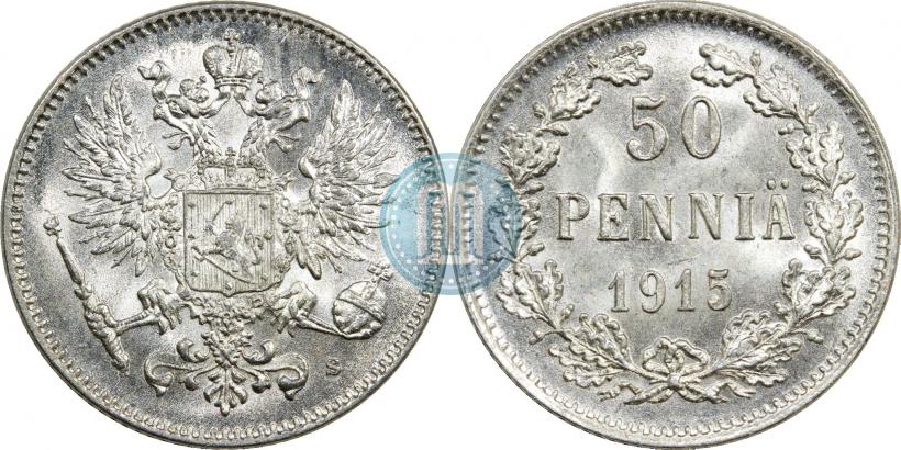 Фото 50 пенни 1915 года S 