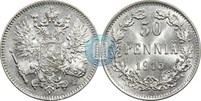 Фото 50 пенни 1915 года S 