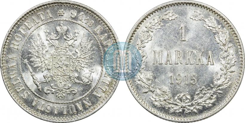 Picture 1 markka 1915 year S 