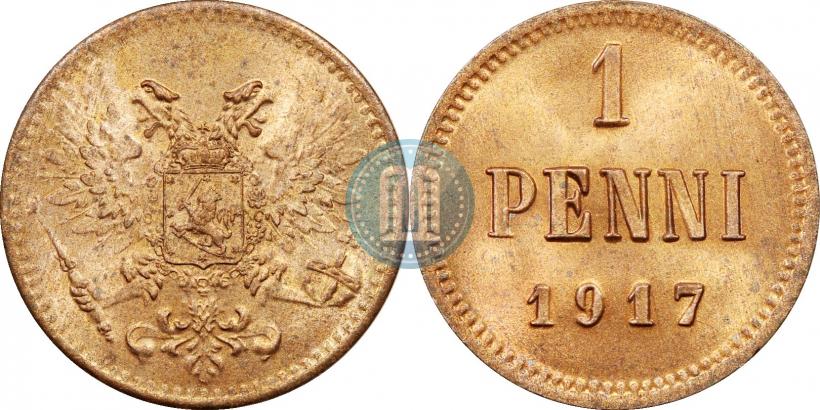 Фото 1 пенни 1917 года  