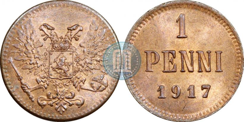 Фото 1 пенни 1917 года  