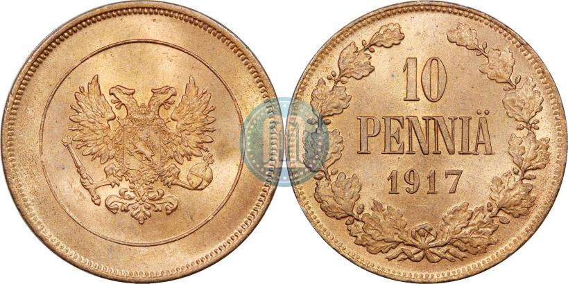 Picture 10 pennia 1917 year  