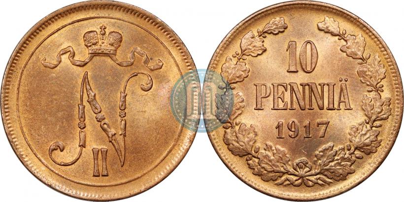 Фото 10 пенни 1917 года  