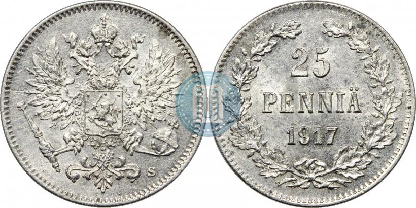 Picture 25 pennia 1917 year S 